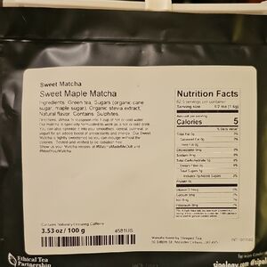 Sweet Maple Matcha Green Tea
